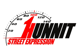 1HUNNIT STREET EXPRESSION 20 40 60 80 100 120 140 logo