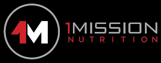 1M 1MISSION NUTRITION logo