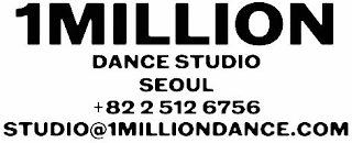 1MILLION DANCE STUDIO SEOUL +82 2 512 6756 STUDIO@1MILLIONDANCE.COM logo