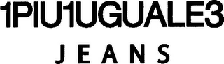 1PIU1UGUALE3 JEANS logo
