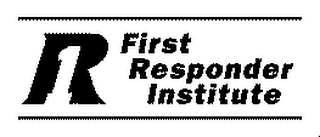 1R FIRST RESPONDER INSTITUTE logo