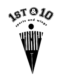 1ST & 10 SPORTS AND WINGS logo
