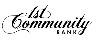 1ST COMMUNITY BANK logo