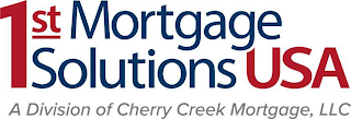 1ST MORTGAGE SOLUTIONS USA A DIVISION OF CHERRY CREEK MORTGAGE, LLC logo