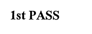 1ST PASS logo