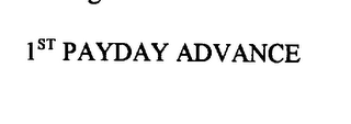 1ST PAYDAY ADVANCE logo