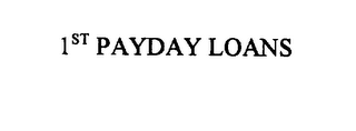 1ST PAYDAY LOANS logo