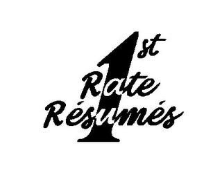 1ST RATE RÉSUMÉS logo