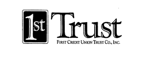 1ST TRUST FIRST CREDIT UNION TRUST CO., INC. logo