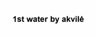 1ST WATER BY AKVILE logo
