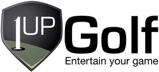 1UP GOLF ENTERTAIN YOUR GAME logo