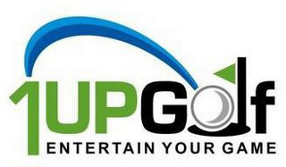 1UP GOLF ENTERTAIN YOUR GAME logo
