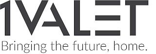 1VALET BRINGING THE FUTURE, HOME. logo