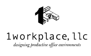 1WORKPLACE, LLC DESIGNING PRODUCTIVE OFFICE ENVIRONMENTS logo