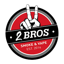 2 BROS SMOKE & VAPE EST. 2014 logo
