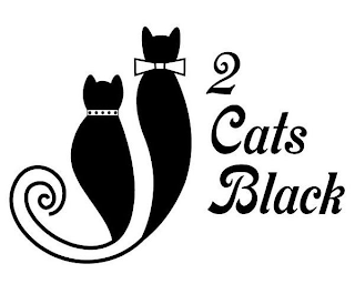 2 CATS BLACK logo