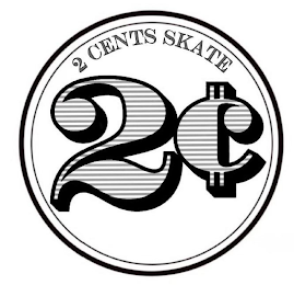 2 CENTS SKATE 2¢ logo