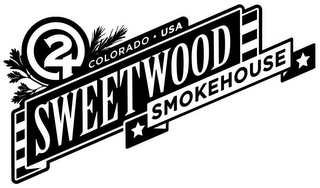 2 COLORADO USA SWEETWOOD SMOKEHOUSE logo