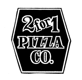2 FOR 1 PIZZA CO. logo