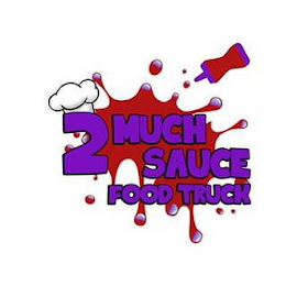 2 MUCH SAUCE FOOD TRUCK logo