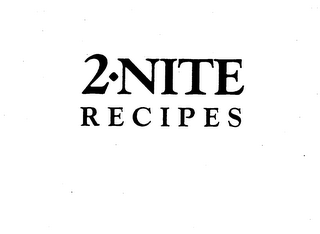 2 NITE RECIPES logo