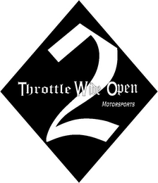2 THROTTLE WIDE OPEN MOTORSPORTS logo