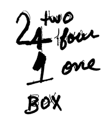 2 TWO 4 FOUR 1 ONE BOX logo