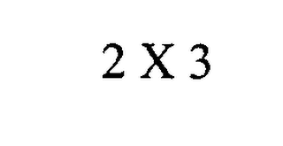 2 X 3 logo