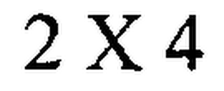 2 X 4 logo