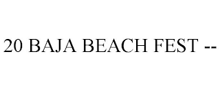 20 BAJA BEACH FEST -- logo