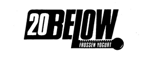 20 BELOW FROSSEN YOGURT logo