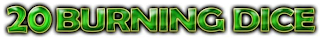20 BURNING DICE logo