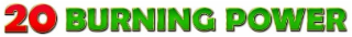 20 BURNING POWER logo