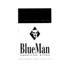 20 CLASS A FILTER CIGARETTES BLUEMAN AMERICAN BLEND logo