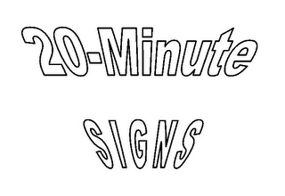 20-MINUTE SIGNS logo