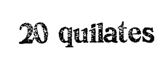 20 QUILATES logo
