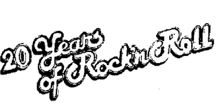 20 YEARS OF ROCK N ROLL logo