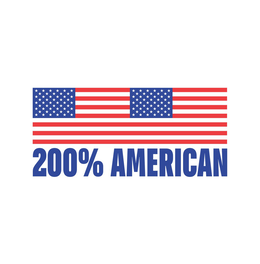 200% AMERICAN logo