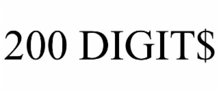 200 DIGIT$ logo