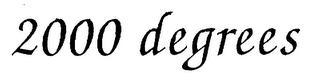 2000 DEGREES logo