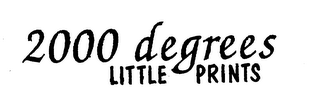 2000 DEGREES LITTLE PRINTS logo