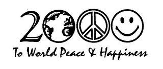 2000 TO WORLD PEACE & HAPPINESS logo