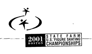 2001 BOSTON STATE FARM U.S. FIGURE SKATING CHAMPIONSHIPS logo