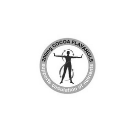 200MG COCOA FLAVANOLS SUPPORTS CIRCULATION OF NUTRIENTS logo