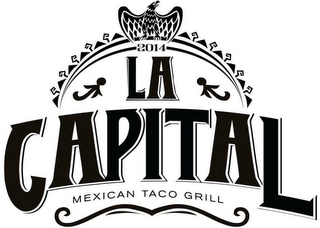 2014 LA CAPITAL MEXICAN TACO GRILL logo