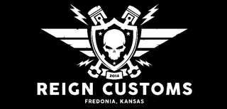 2014 REIGN CUSTOMS FREDONIA, KANSAS logo