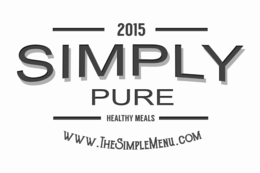 2015 SIMPLY PURE HEALTHY MEALS WWW.THESIMPLEMENU.COM logo