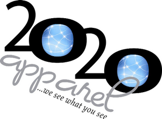 2020 APPAREL ... WE SEE WHAT YOU SEE logo