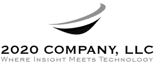 2020 COMPANY, LLC, WHERE INSIGHT MEETS TECHNOLOGY logo