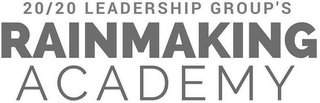 20/20 LEADERSHIP GROUP'S RAINMAKING ACADEMY logo